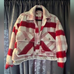BLANK NYC JACKET CROP PLAID JACKET